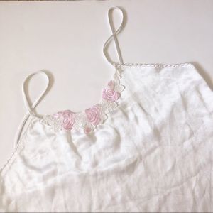 Vintage Lace Trim Slip Dress